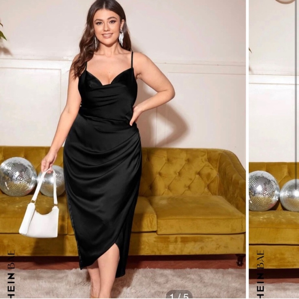 Satin Cami Dress 🖤